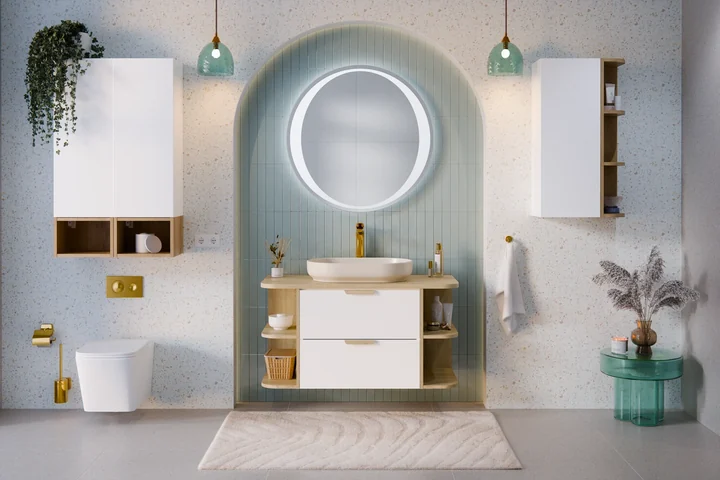 Mobilier de baie Aster White